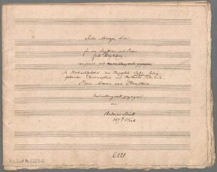 Schweizer Lieder, Singstimme, Klarinette, Klavier, op. 167. - BSB Mus.Schott.Ha 6225-2