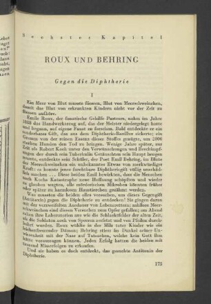 Sechstes Kapitel Roux Und Behring Gegen die Diphterie