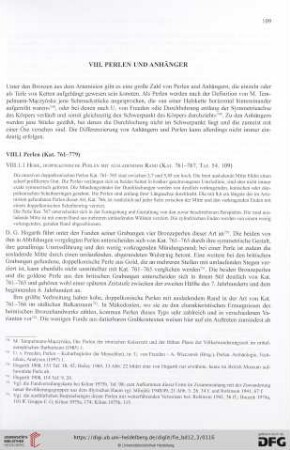 VIII. Perlen und Anhänger