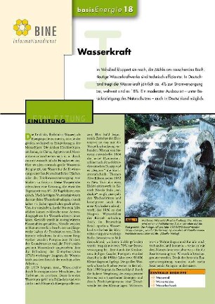 Wasserkraft.