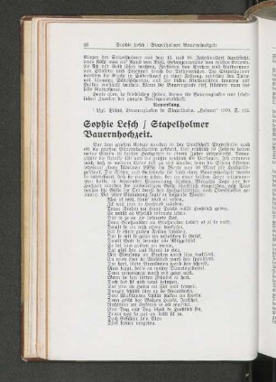 Sophie Lesch / Stapelholmer Bauernhochzeit