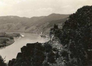 Niederösterreich. Donautal, Wachau. Blick von der Burgruine Dürnstein