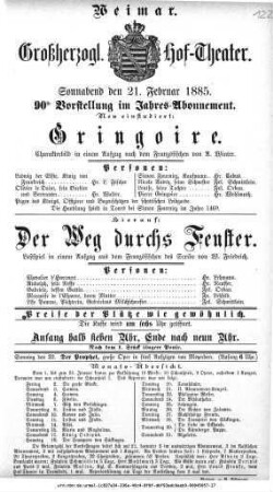 Der Weg durchs Fenster