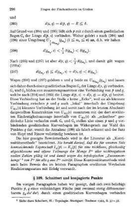 § 109. Schnittort und konjugierte Punkte