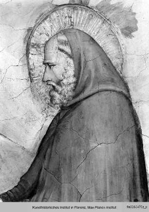 Magdalena empfängt das Gewand - Magdalenenzyklus: Zosimus reicht der Büßerin ein Gewand