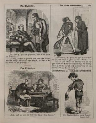 "Die Wasserkur" "Die kleine Anerkennung" "Der Eilfertige" "Illustrationen zu den deutschen Classikern"