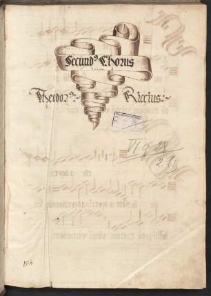 Großformatiges Chorbuch - Staatliche Bibliothek Ansbach VI g 28-2 : secundus chorus psalmorum