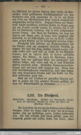LIII. Die Bleicherei