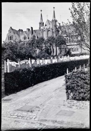 Bielefeld-Bethel. Diakonissenanstalt "Sarepta", Ansicht von Süden