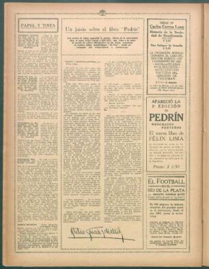 Un juicio sobre el libro "Pedrín"