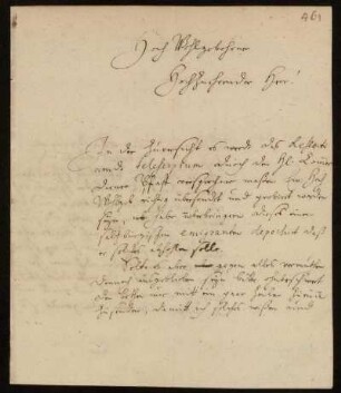 Brief von Christian Ludwig Gersten an Johann Friedrich von Uffenbach. Gießen, 28.6.1740