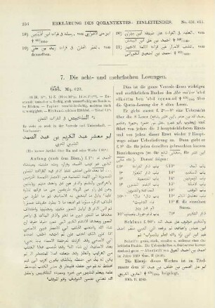 7. Die acht- und mehrfachen Lesungen (No. 653-670)