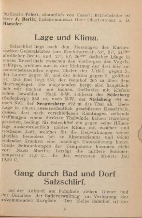 Gang durch Bad und Dorf Salzschlirf.