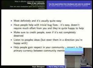 You're doing it wrong: Making the most of communities