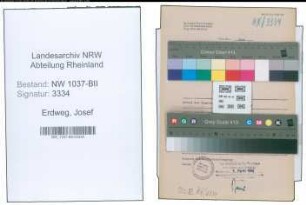 Entnazifizierung Josef Erdweg , geb. 31.03.1910 (Dachdecker)