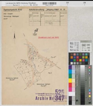 Lüdinghausen (Lüdinghausen), Umlegung Lüdinghausen, Ergänzungskarte Hiddingsel Flur 1,2