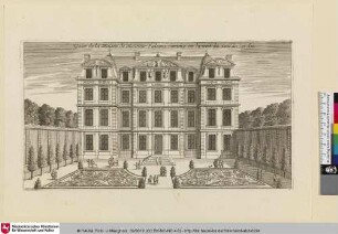Le Grand Marot, Bl. 72: Veüe de la Maison de Monsieur Falconi comme on la voit du costé du Iardin