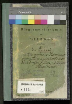Pader: Übernahme der Reinigung der großen Pader außerhalb der Stadt durch den Gutsbesitzer von Köppen, Ringelsbruch