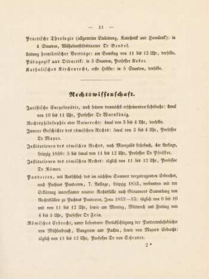 11-13, Rechtswissenschaft
