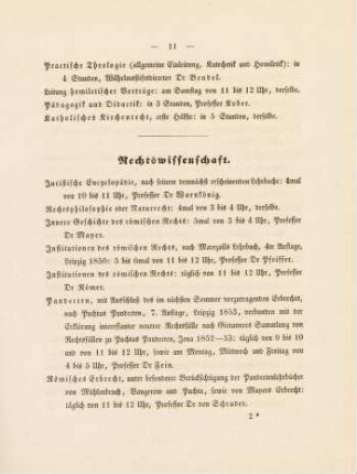 11-13, Rechtswissenschaft