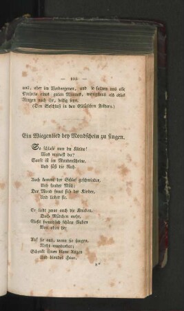 Ein Wiegenlied bey Mondschein zu singen.