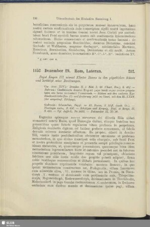 212. 1152, Dezember 29. Rom, Lateran