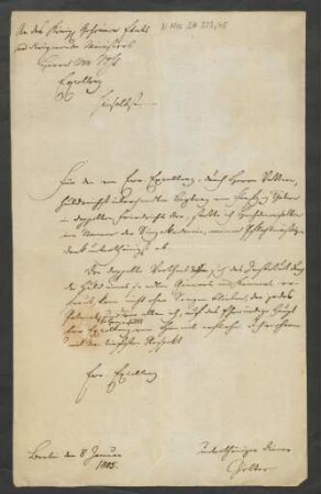 Brief an Otto Karl Friedrich von Voss : 08.01.1805