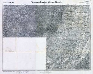Reichskarte: Einheitsblatt 137 Pirmasens-Landau i. d. Rheinpf.-Rastatt