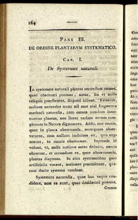 Pars III. De ordine plantarum systematico.
