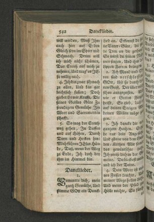 Dancklieder.