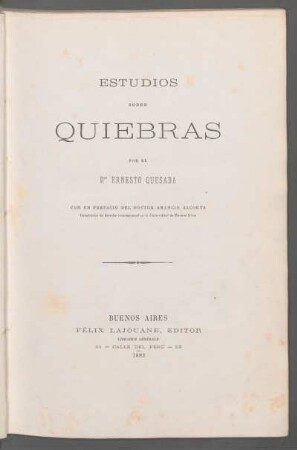 Estudios sobre quiebras