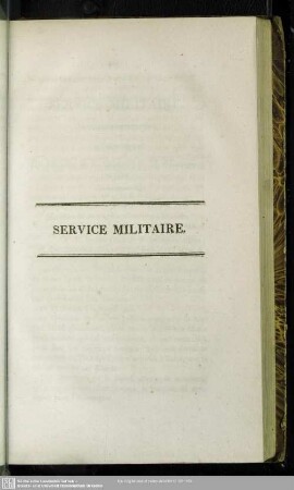 Service Militaire