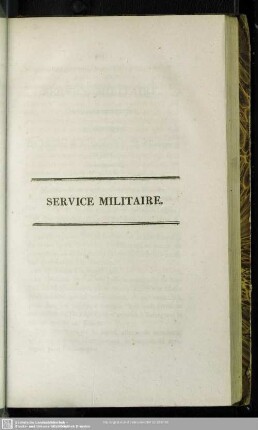 Service Militaire