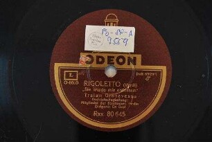 Rigoletto : "Sie wurde mir entrissen" / (Verdi)