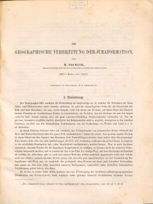 Die geographische Verbreitung der Juraformation