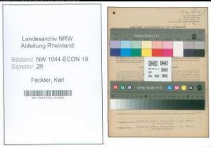 Entnazifizierung Karl Feckler , geb. 16.03.1884 (Maurerpolier)