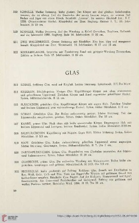 Glas (Nr. 313 - 340)