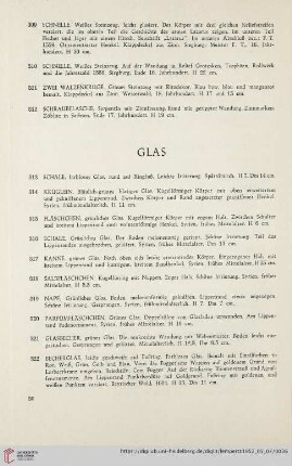 Glas (Nr. 313 - 340)