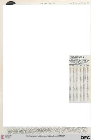Nr. 45 (10. Nov. 1935), S. 4: Preisberichte