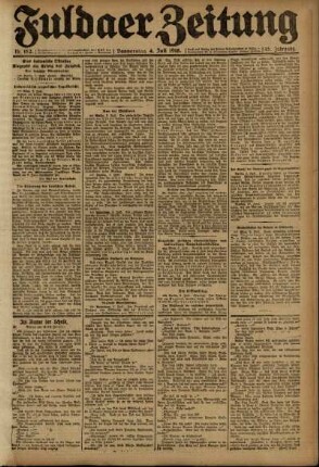 Ausgabe vom Donnerstag, den 04. Juli 1918.