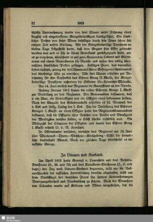 In Litauen und Kurland