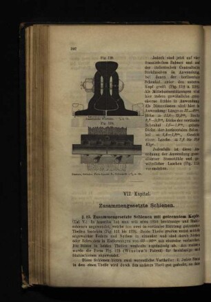 VII. Kapitel. Zusammengesetze Schienen.