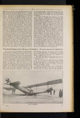 Aus dem Werdegang eines Flugzeug=Beobachters.