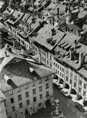 Blick vom Münsterturm in die Kesslergasse