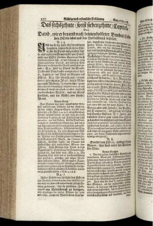 Das sechszehnte (sonst siebenzehnte) Capitel