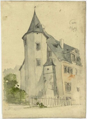 Wohnhaus in Bernkastel-Kues, Gebäude mit polygonalem Turmanbau