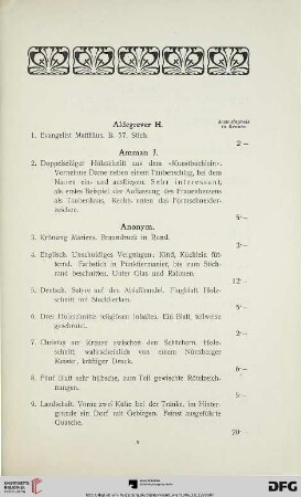 [Aldegrever H. – Winstanley H.] (Nr.1-171)