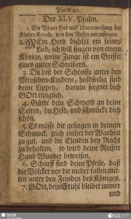Der XLV. Psalm