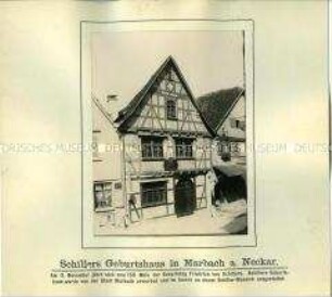 Das Geburtshaus Friedrich Schillers in Marbach
