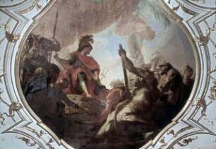 Eine Gesandtschaft der Skythen huldigt Alexander dem Großen